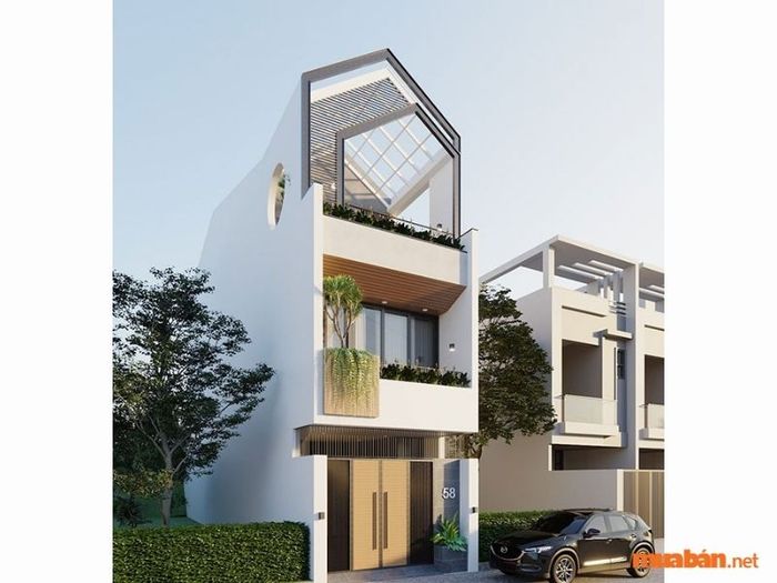 Mẫu Thiết Kế Nhà Phố 2 Tầng 1 Tum số 4
