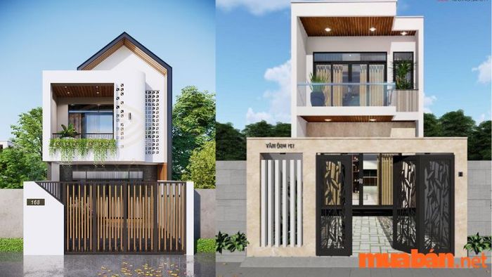 Mẫu nhà phố đẹp 1 tầng đơn giản