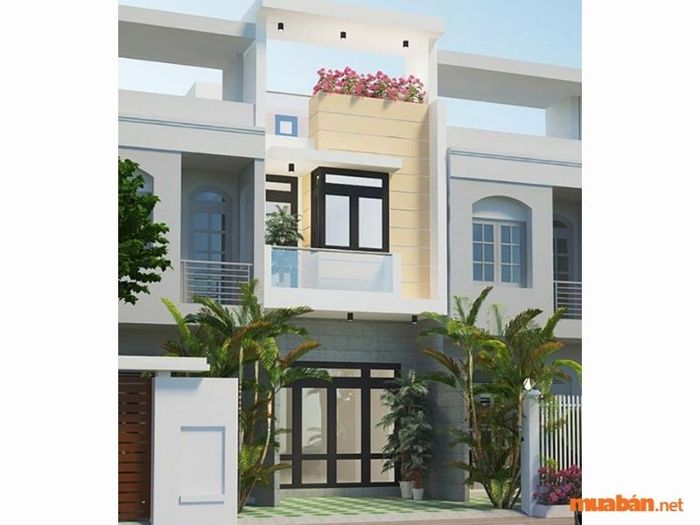 Mẫu Thiết Kế Nhà Phố 2 Tầng 1 Tum số 25