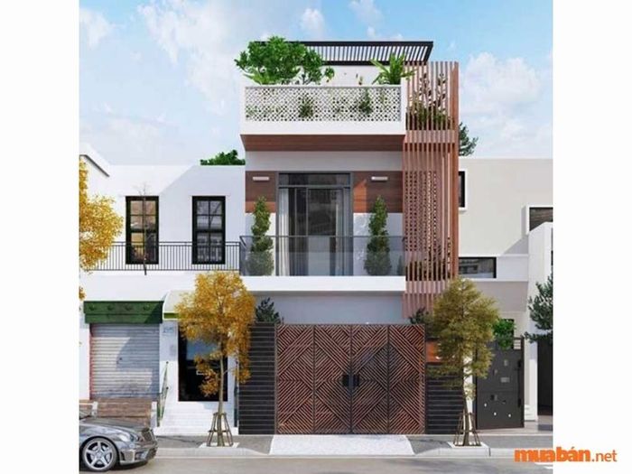 Mẫu Thiết Kế Nhà Phố 2 Tầng 1 Tum số 18