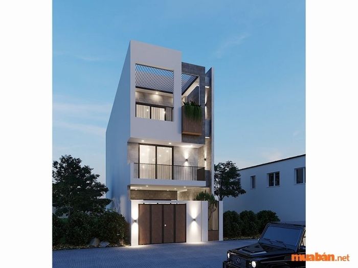 Mẫu Thiết Kế Nhà Phố 2 Tầng 1 Tum số 22