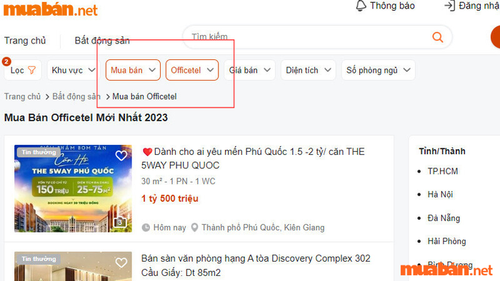 Mytour cung cấp căn hộ Officetel một cách nhanh chóng và an toàn.