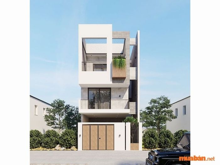 Mẫu Thiết Kế Nhà Phố 2 Tầng 1 Tum số 23