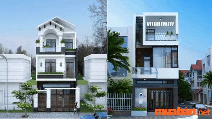 Thiết kế nhà phố hiện đại theo tầng