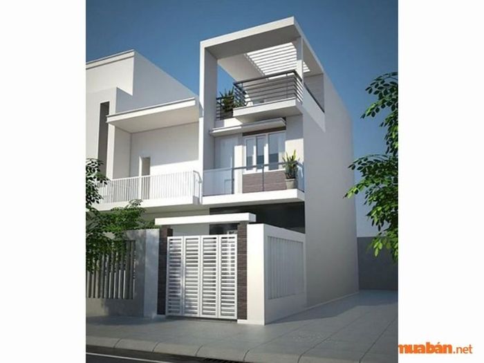 Mẫu Thiết Kế Nhà Phố 2 Tầng 1 Tum số 20