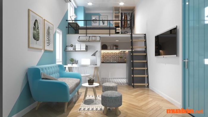 Mẫu phòng trọ 16m2 cao cấp