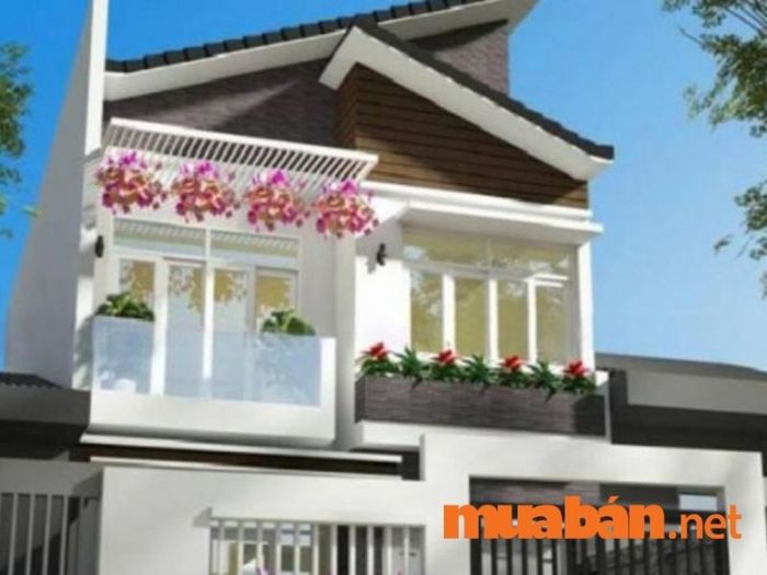 Nhà mái lệch 2 tầng