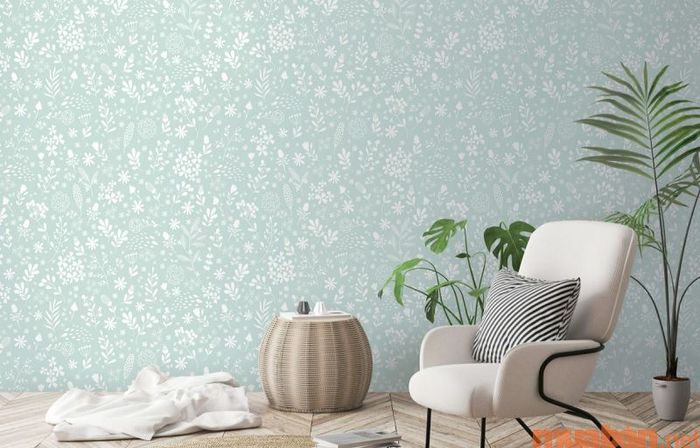 Thiết kế phòng trọ 15m2 ấn tượng - áp dụng giấy dán tường