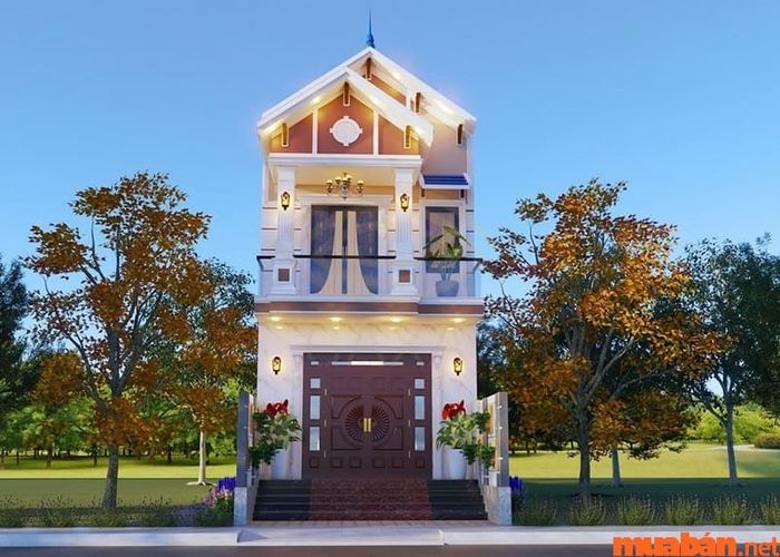 Nhà ống 2 tầng mái thái mặt tiền 5m là sự lựa chọn lý tưởng cho những mảnh đất có diện tích hạn chế