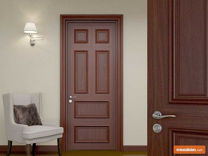Cửa gỗ tự nhiên đặc biệt được yêu thích trong các thiết kế phòng ngủ.