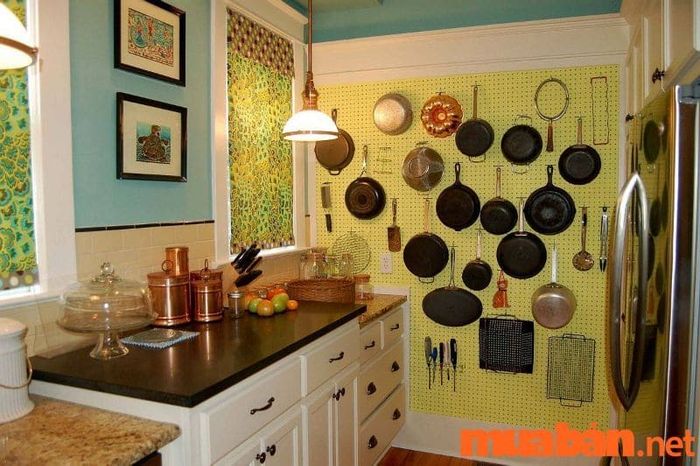 Một gợi ý trang trí phòng bếp rực rỡ, thu hút sự thích thú của nhiều người