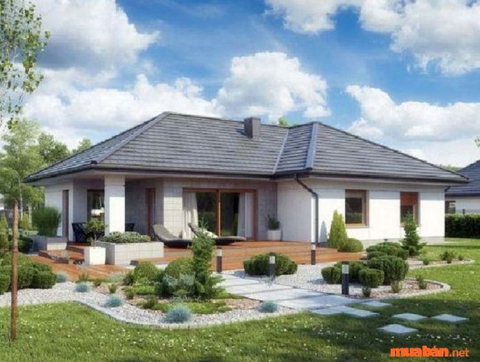 Xây dựng nhà sân vườn cho diện tích 100m2