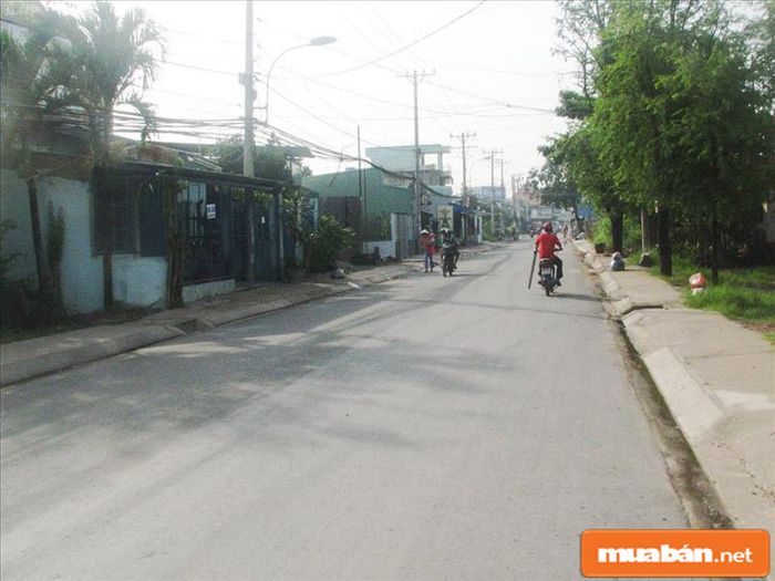 Khu đất gần chợ Bình Chánh là nơi có mật độ dân cư cao.