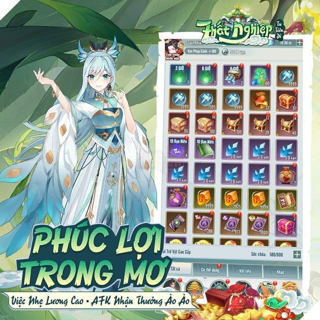 Chuyến phiêu lưu tu tiên đầy kỳ thú đang chờ đón game thủ trong tựa game Thất Nghiệp Tu Tiên Đi - Vplay 5.