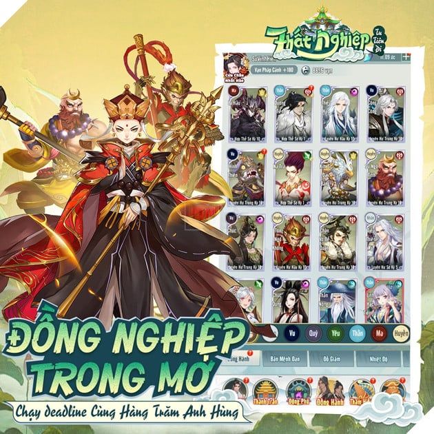 Chuyến phiêu lưu tu tiên đầy kỳ thú đang chờ đón các game thủ trong tựa game Thất Nghiệp Tu Tiên Đi - Vplay 3.