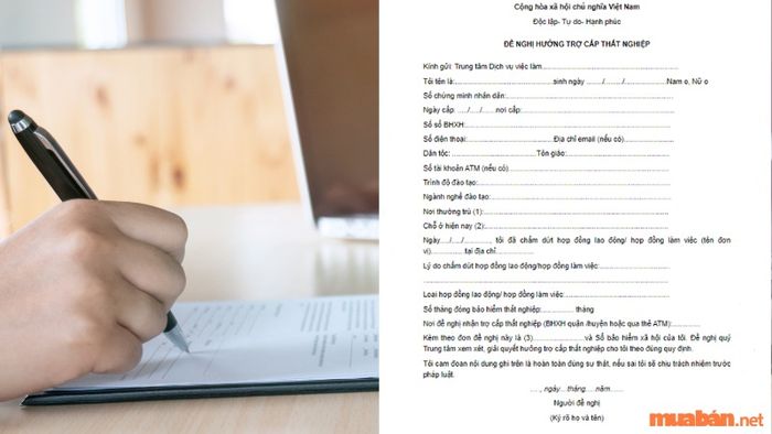 Hướng dẫn soạn thảo đơn xin nhận trợ cấp thất nghiệp