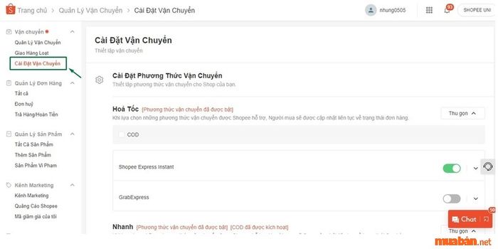 Thiết lập cơ bản cho cửa hàng trên Shopee