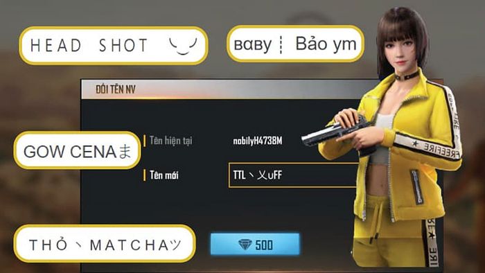 Kí tự đặc biệt dành cho quân đoàn đẹp mắt
