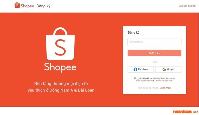 Tạo tài khoản bán hàng trên Shopee