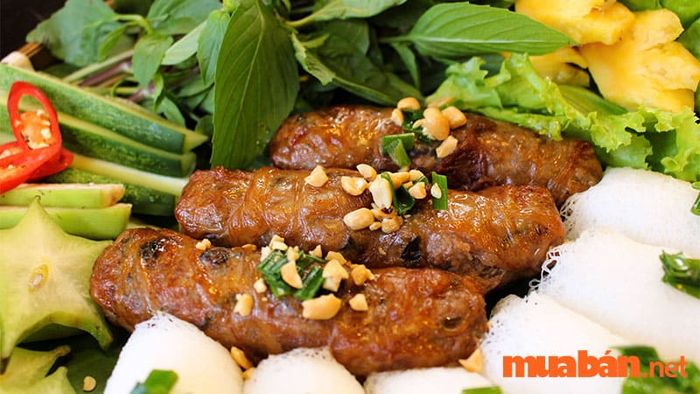 Bò nướng mỡ chài Bình Dương