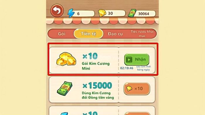 Cách kiếm thêm kim cương miễn phí trong game Tiệm Lẩu Đường Hạnh Phúc
