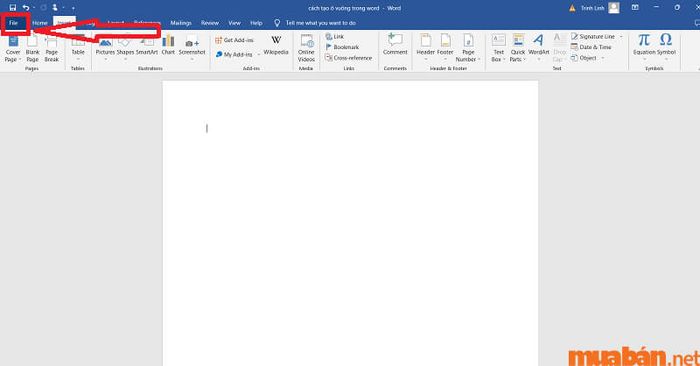 Hướng dẫn tạo ô vuông trong Word