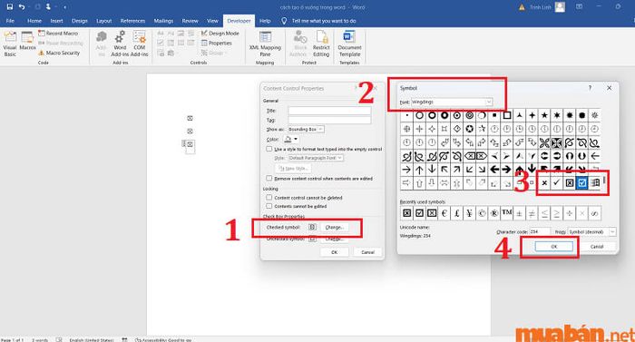 Hướng dẫn tạo ô vuông trong Word