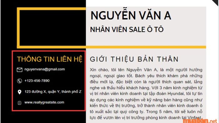Những thông tin cần thiết trong CV xin việc ngành ô tô