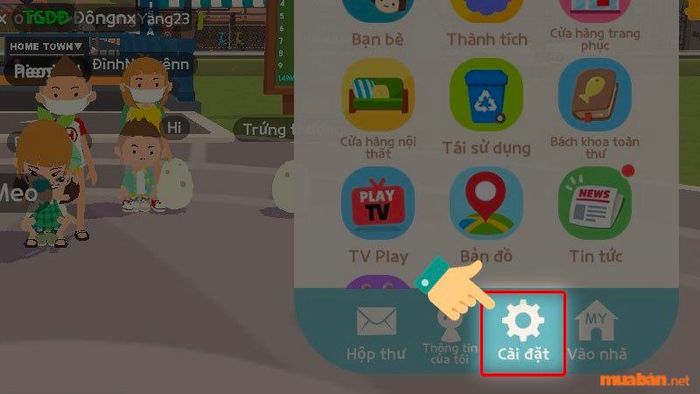 Bước 2: Nhấn vào