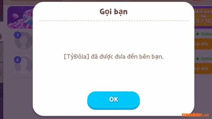 Bước 4: Nhận thông báo từ hệ thống