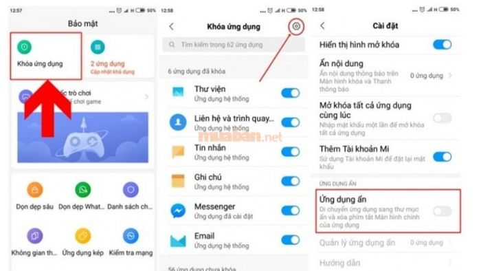 Ứng dụng ẩn