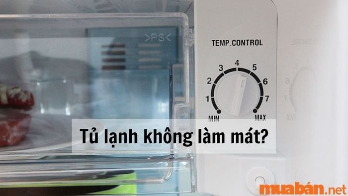 Tủ lạnh không làm mát thực phẩm