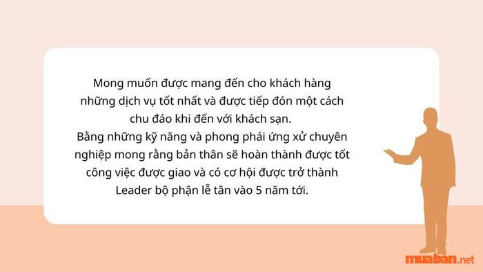 Mục tiêu nghề nghiệp của lễ tân khách sạn 4