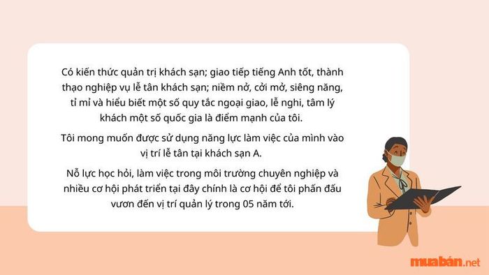 Mục tiêu nghề nghiệp của lễ tân khách sạn 3