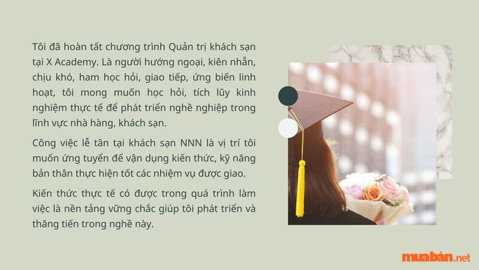 Mục tiêu nghề lễ tân cho sinh viên mới ra trường 1