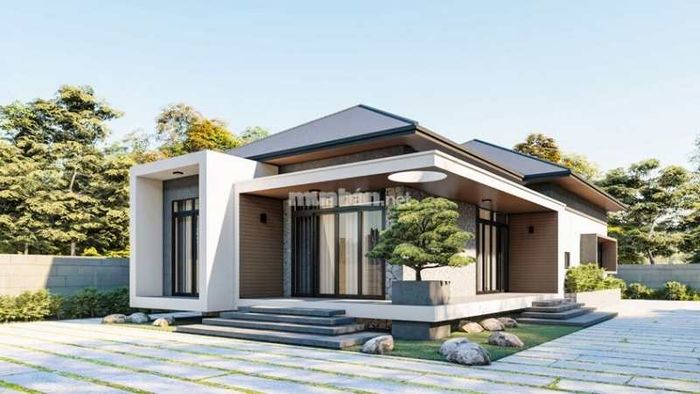 Thiết kế không gian mở, hòa quyện với sân vườn, tạo nên một môi trường sống gần gũi với thiên nhiên.