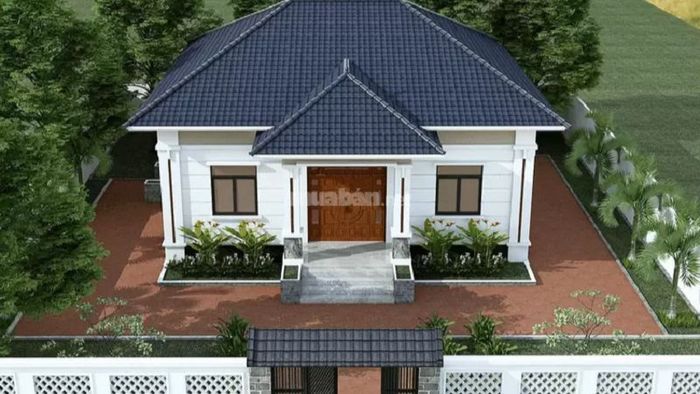 Mẫu nhà cấp 4 mái Nhật thiết kế tối giản và tiết kiệm chi phí