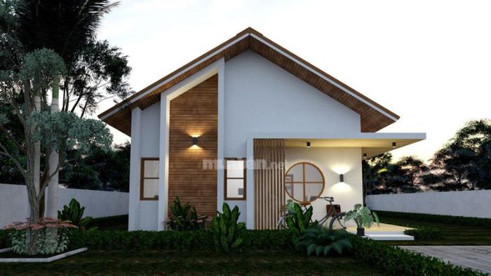 Minh họa mẫu nhà cấp 4 diện tích 8x10m với 2 phòng ngủ