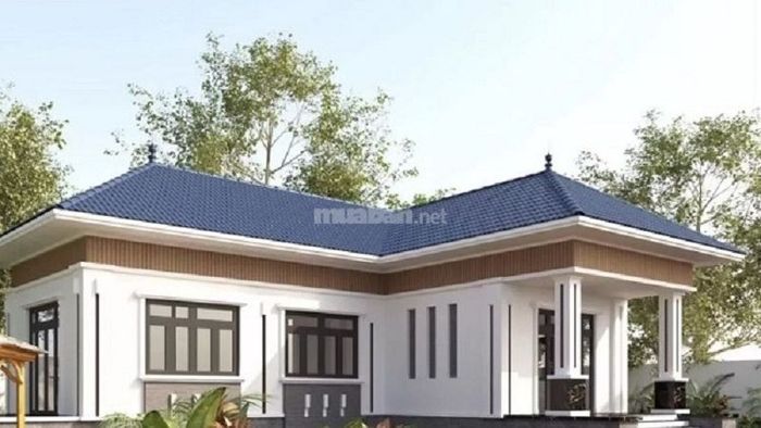 Nhà cấp 4 mái Nhật kiểu chữ L phổ biến