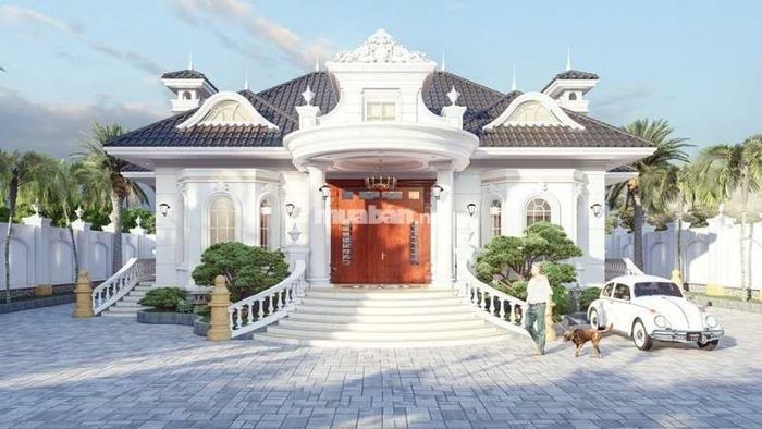 Sân vườn rộng rãi, hoàn hảo cho không gian sống ở ngoại ô.