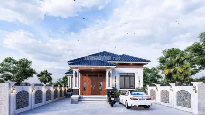 Nhà cấp 4 mái Nhật theo phong cách hiện đại