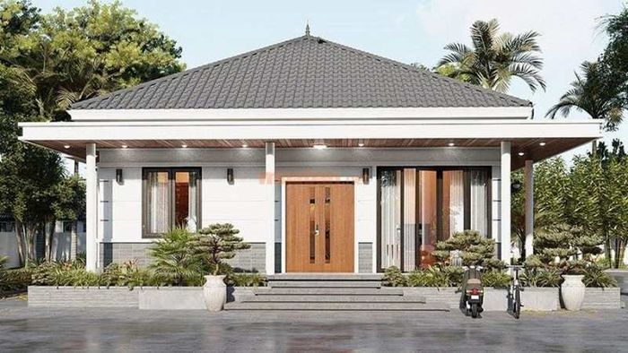 Các cửa sổ lớn tạo sự thông thoáng cho không gian nội thất.