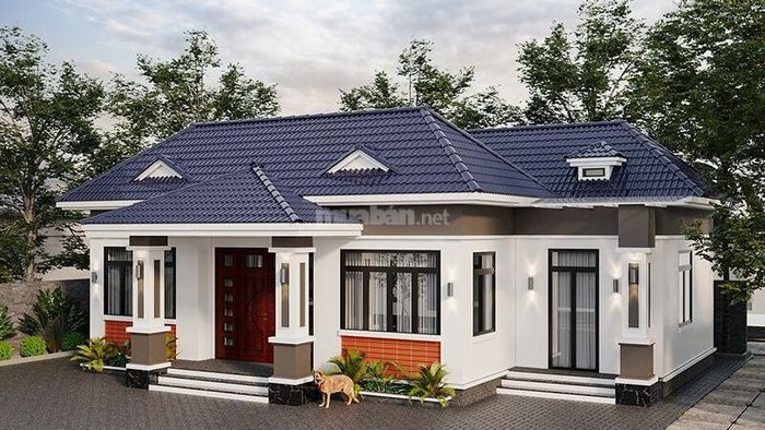 Nhà cấp 4 mái Nhật 4 phòng ngủ lý tưởng cho gia đình đông người