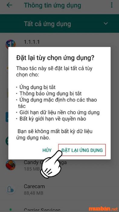 Bước 6 trong quy trình sửa lỗi ứng dụng ngăn chặn truy cập Google Play