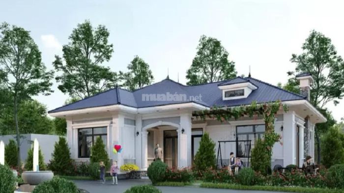 Nhà cấp 4 mái Nhật hòa quyện cùng thiên nhiên