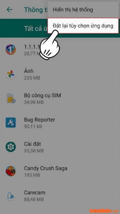 Bước 5 trong quy trình sửa lỗi ứng dụng ngăn chặn truy cập Google Play