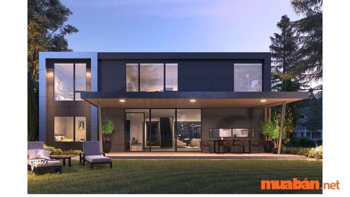 Mẫu nhà lắp ghép 2 tầng ấn tượng - Mẫu số 14