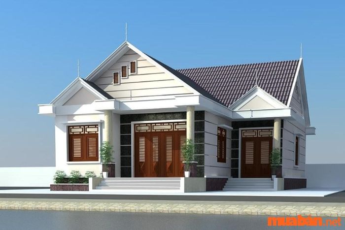 Mẫu nhà cấp 4 mái Thái hiện đại