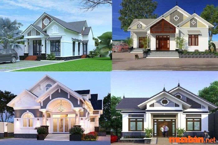 Mẫu nhà cấp 4 với mái ngói đẹp