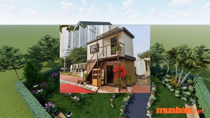 Mẫu nhà lắp ghép 2 tầng đẹp - Mẫu số 39